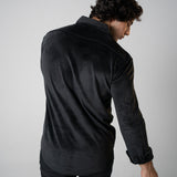 Classic Black Velvet Shirt