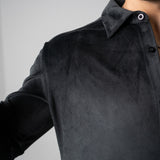 Classic Black Velvet Shirt