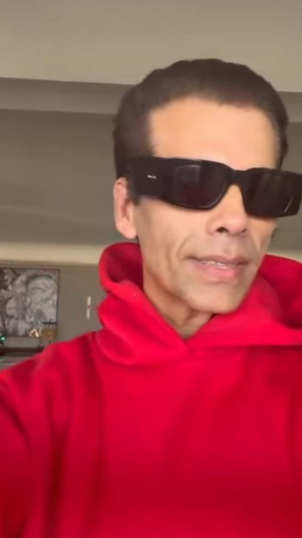 Karan johar in super soft red mercerised sweatshirt