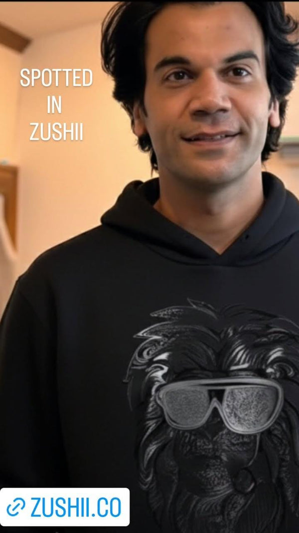 Rajkumar Rao in Lion Illusion Fleece Sweatshirt