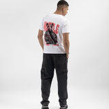Zushii Mens White Hustle Panda Print Tshirt