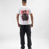 Zushii Mens White Hustle Panda Print Tshirt