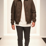 Café Brown Aviator Jacket