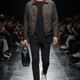 Café Brown Aviator Jacket