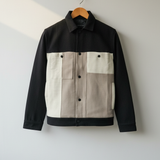 Mono Grid Block Jacket