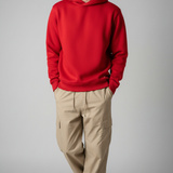 Super Soft Red Hot Mercerised Fleece Sweatshirt