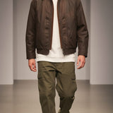 Café Brown Aviator Jacket