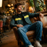 Neon Grid Street Shacket