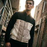 Mono Grid Block Jacket