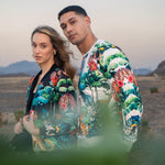 Tropical Zipper In Black For Women - Zushiionline