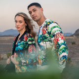 Tropical Zipper In Black For Women - Zushiionline