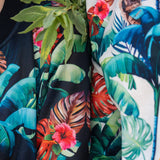 Tropical Zipper In Black For Women - Zushiionline