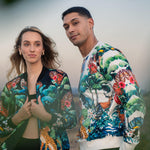 Tropical Zipper In Black For Women - Zushiionline