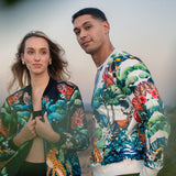 Tropical Zipper In Black For Women - Zushiionline