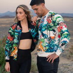 Tropical Zipper In Black For Women - Zushiionline